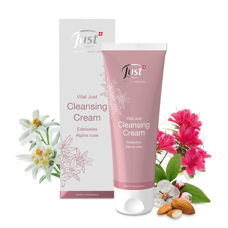 Vital Just Cleansing Cream Edelweiss Alpine rose